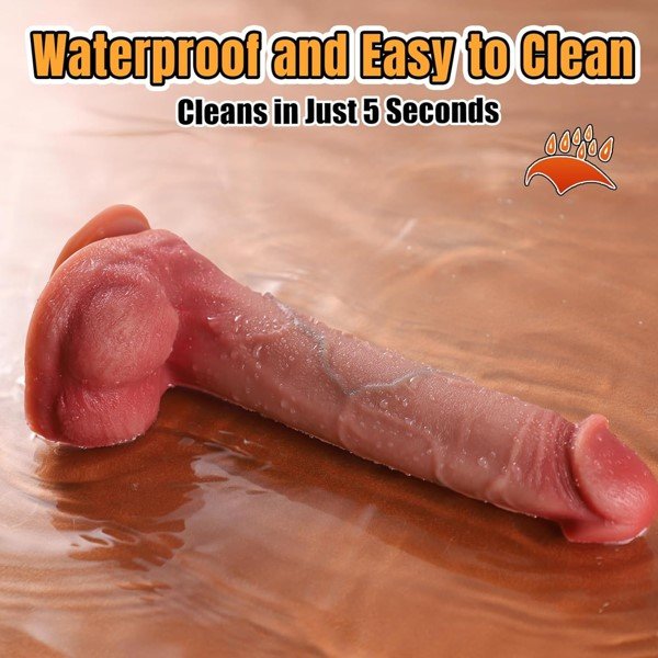 10.8 Dual-Layer Silicone Big Dildo in Pakistan