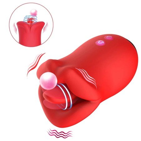 Mouth Tongue Rotating Vibrator Clit Stimulator