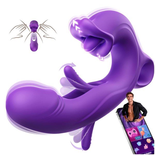 Tongue Flapping Clit Vibrator With Dildo In Pakistan